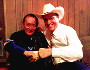 Accordion legend Flaco Jimenez of the Texas Tornados and Floyd